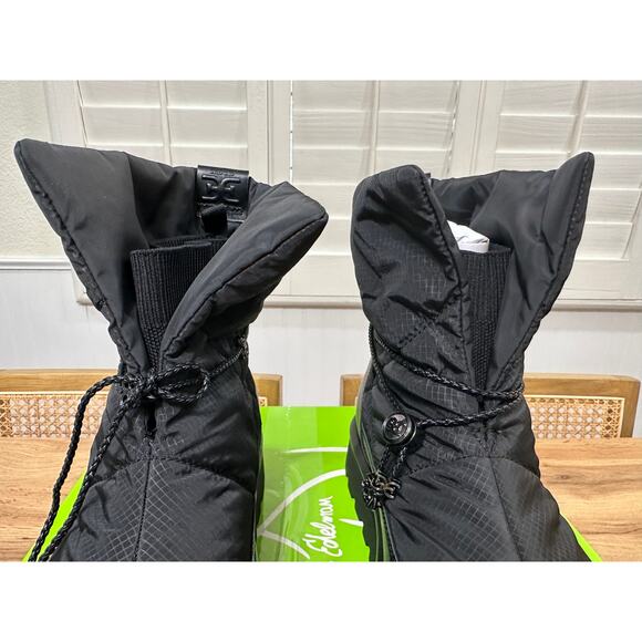Sam Edelman Olin Lug Sole Bootie Black Nylon Sz 10.5 NIB Stylish Foldover Cuff - Picture 7 of 16